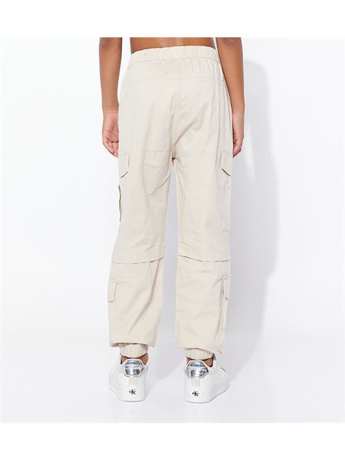 MULTI-POCKETS CARGO WOVEN PANT CALVIN KLEIN JEANS | IB0IB01595/ACI